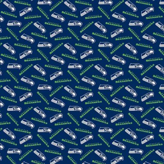 Seahawks 44" Wide Cotton Fabric